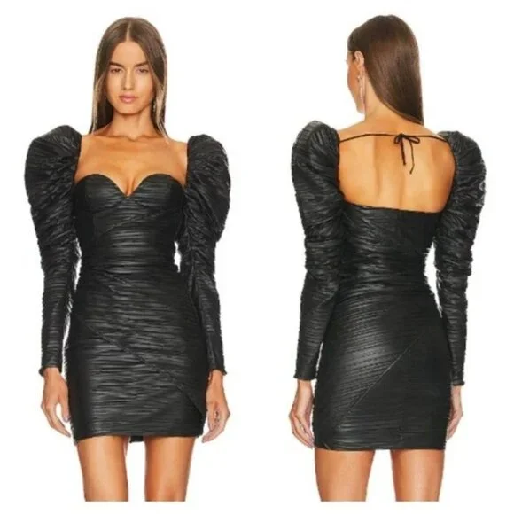 Michael Costello x REVOLVE Belem Mini Dress in Black - Picture 2 of 9